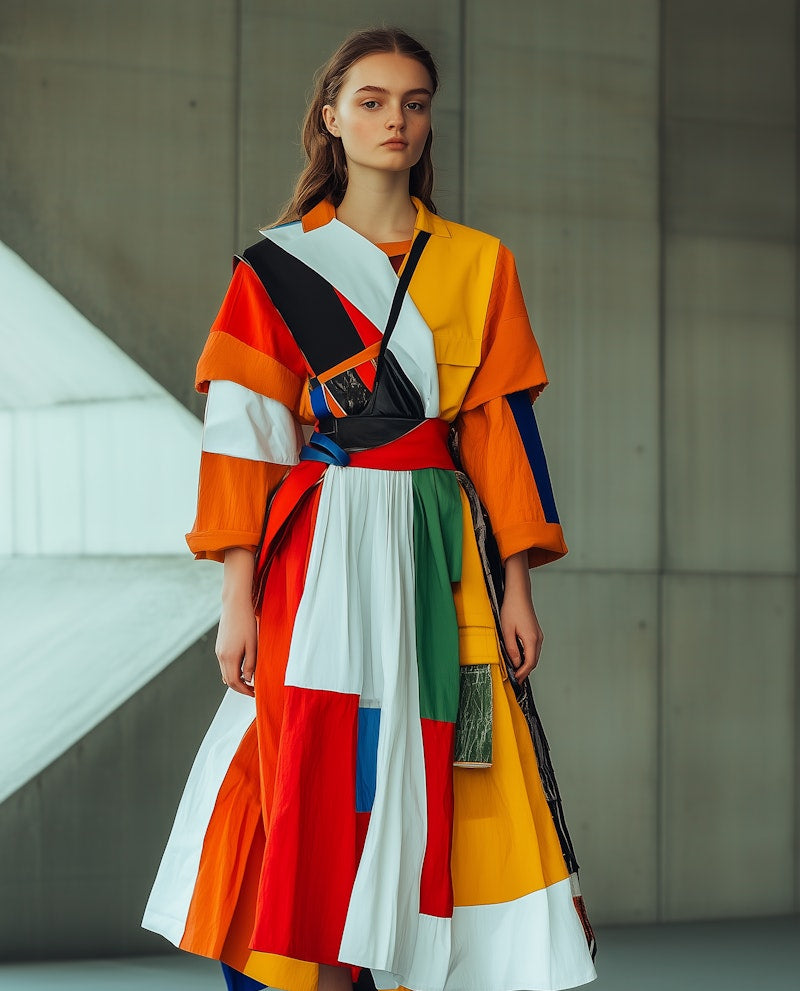Geometric Layered Dress
