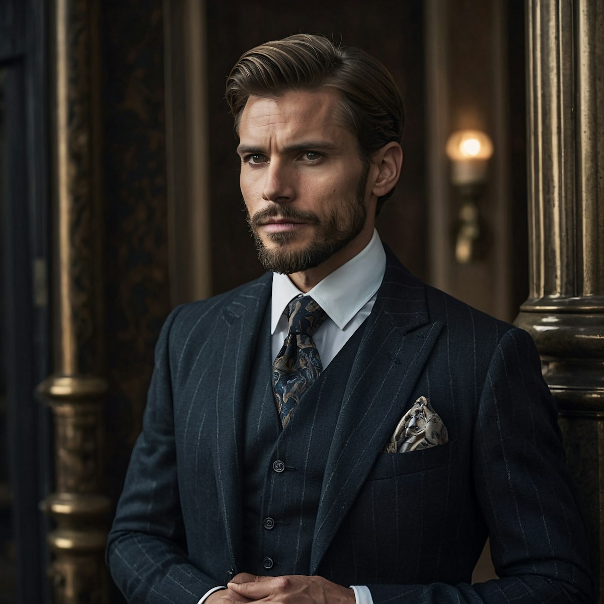 Pinstripe suit
