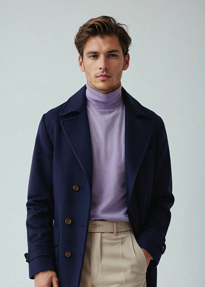 Long navy jacket